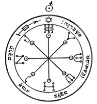 邪念をはじき返す魔方陣のイメージ